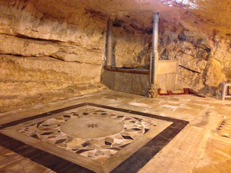 One of several Opus Sectile Pavings that were exposed by removing carpets in the Dome of the Rock