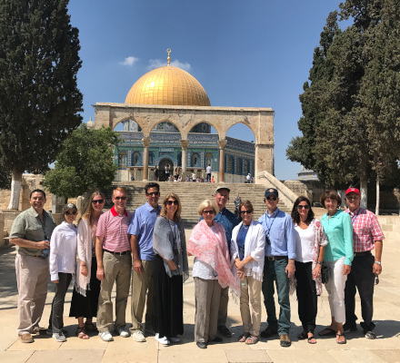 Group photo at Temple Mount