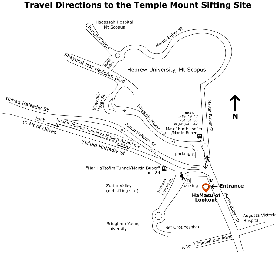 Map - directions to the sifting site