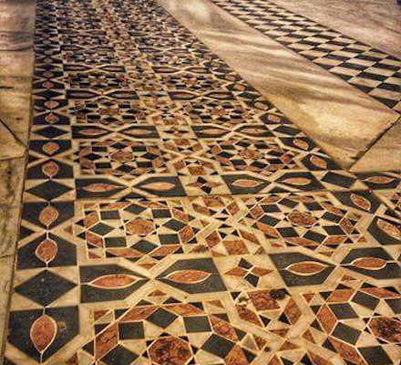 Crusader geometric floor patterns