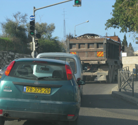 Following the truck