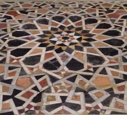 Opus sectile floor on the Temple Mount